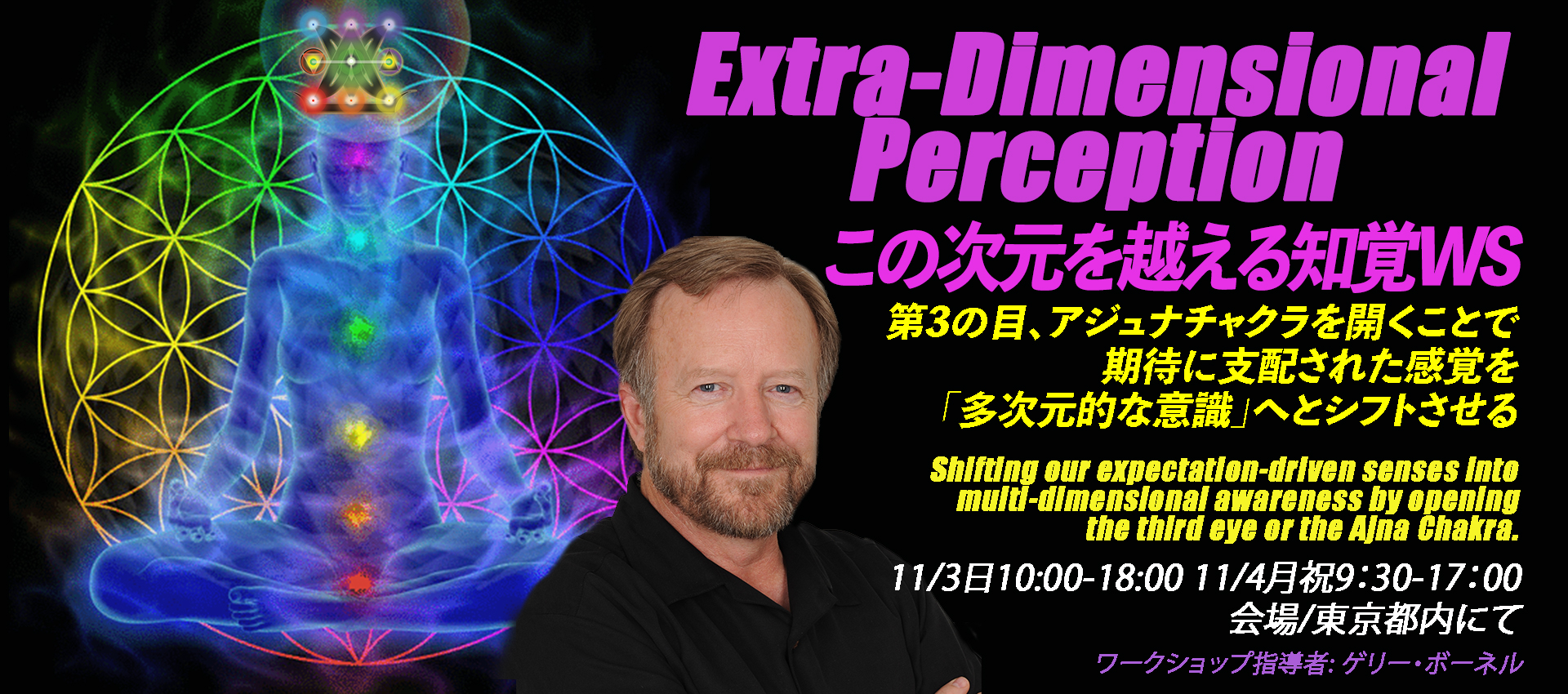 この次元を越える知覚WS　（11/3-4日・月祝　東京会場）